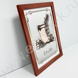 Фоторамка  21*30см дерево /Красное дерево/ №5 ТЕКС | Фото 3