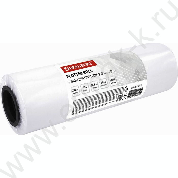 Ролевая бумага  А3   297мм*45м, (D50,8мм), 80г | Фото 1