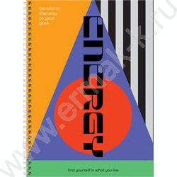 Тетрадь 160л А4 клетка/спираль/тв.обл./глянц. лам. "Energy" | Фото 1