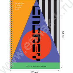 Тетрадь 160л А4 клетка/спираль/тв.обл./глянц. лам. "Energy" | Фото 4