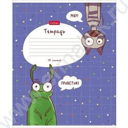 Тетрадь  18л клетка "Забавные животные" 5видов | Фото 3