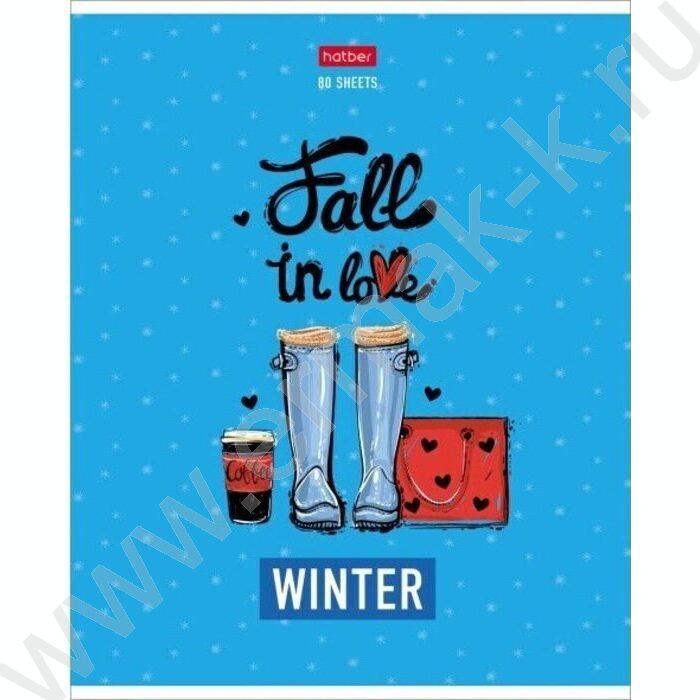 Тетрадь  80л клетка "Цветочные сапожки" /мат. ламин./тиснение/ 5видов | Фото 2