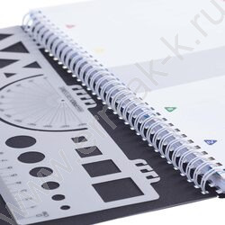 Тетрадь  96л А4 клетка/спираль с фигурной высечкой/перфорация на отрыв/пл.обл./4цв.разделителя с | Фото 3
