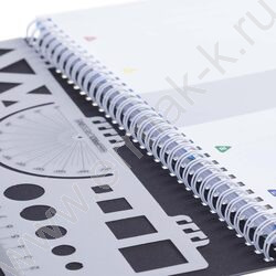 Тетрадь  96л А4 клетка/спираль с фигурной высечкой/перфорация на отрыв/пл.обл./4цв.разделителя с | Фото 4