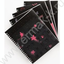 Тетрадь  96л клетка/спираль "Любимый цвет" 5видов /твин-лак/ | Фото 4