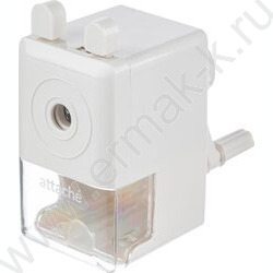 Точилка механическая 91*47*90мм, 8мм, фиксация карандаша, белая | Фото 1