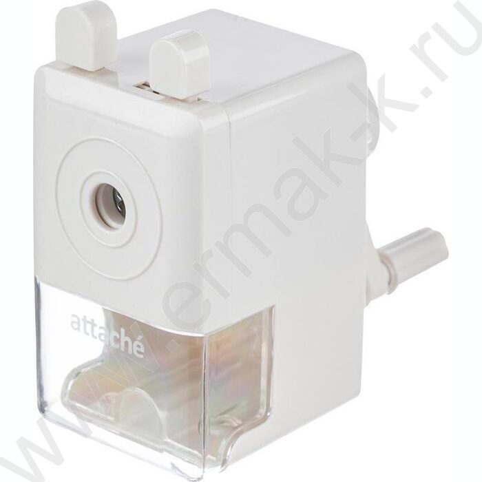 Точилка механическая 91*47*90мм, 8мм, фиксация карандаша, белая | Фото 1