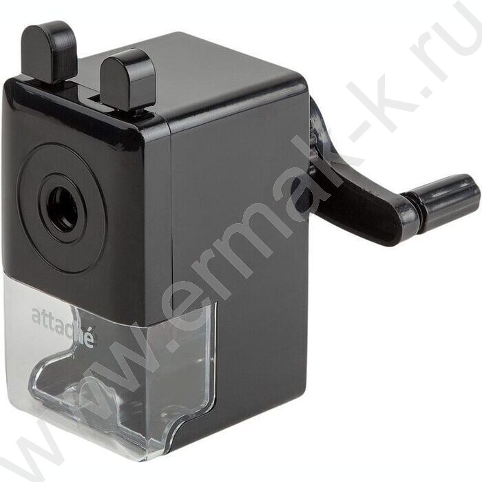 Точилка механическая 91*47*90мм, 8мм, фиксация карандаша, чёрная | Фото 1