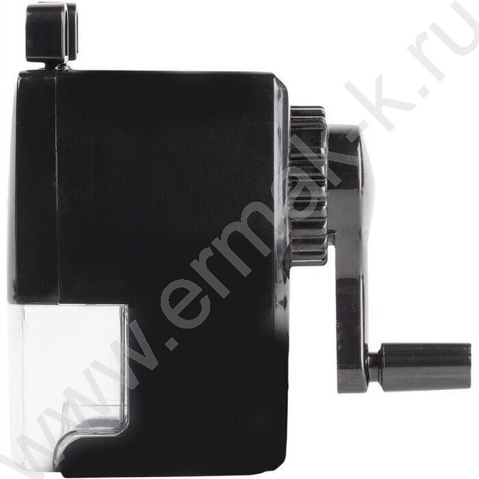 Точилка механическая 91*47*90мм, 8мм, фиксация карандаша, чёрная | Фото 3