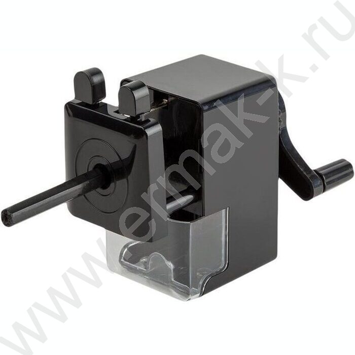 Точилка механическая 91*47*90мм, 8мм, фиксация карандаша, чёрная | Фото 9