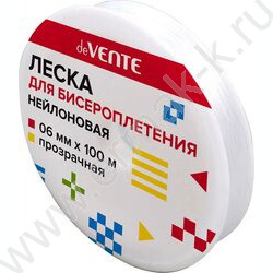 Леска д/бисероплетения  прозрачная d0,6мм 100м "Line" нейлоновая | Фото 1