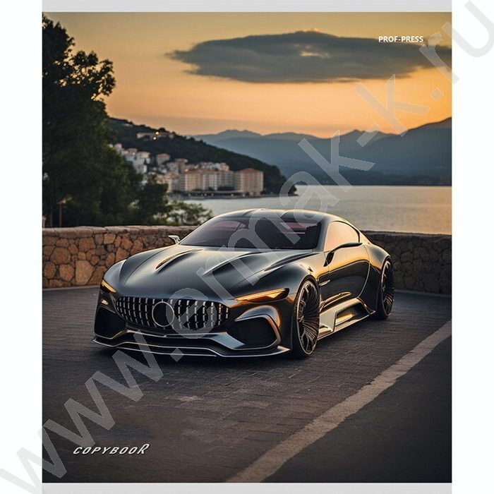 Тетрадь  48л клетка "Машины и закат" ассорти | Фото 6