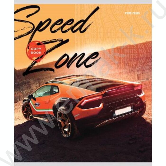 Тетрадь  96л клетка "Скоростная зона" /твин-лак/ ассорти | Фото 3