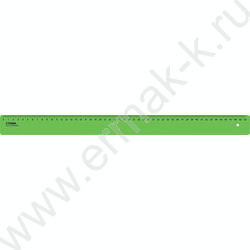 Линейка пл 50см непрозрачная, неоновые цвета /ассорти | Фото 3