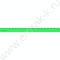 Линейка пл 40см непрозрачная, неоновые цвета /ассорти | Фото 2