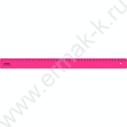 Линейка пл 40см непрозрачная, неоновые цвета /ассорти | Фото 5