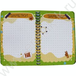 Модный блокнот на гребне Зеленый | Фото 3