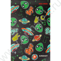 Блокнот  48л А7 "Переполох в космосе" ассорти | Фото 3