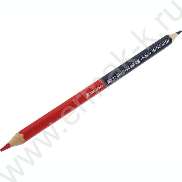 Карандаш двухцветный красно-синий/ грифель 2,9 мм | Фото 6