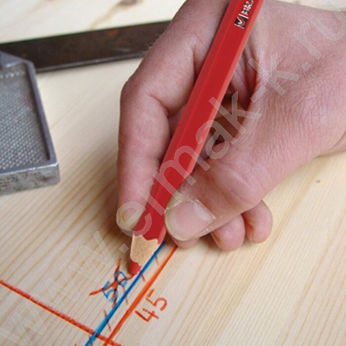 Карандаш двухцветный красно-синий/ грифель 2,9 мм | Фото 8