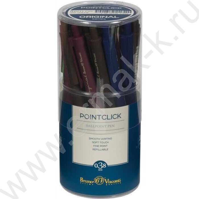 Ручка шар авт PointClick.ORIGINAL синяя 0,38мм ассорти | Фото 5