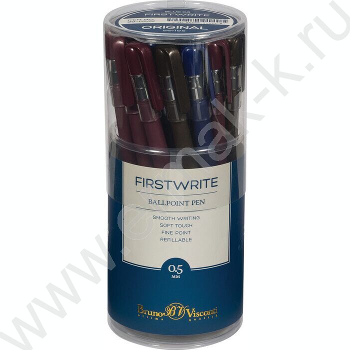 Ручка шар FirstWrite. Original синяя 0,5мм ассорти | Фото 5