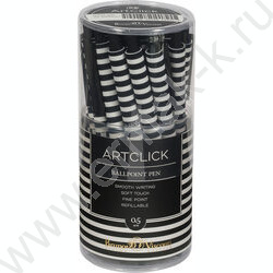 Ручка шар авт ArtClick. Полоски синяя 0,5мм | Фото 4