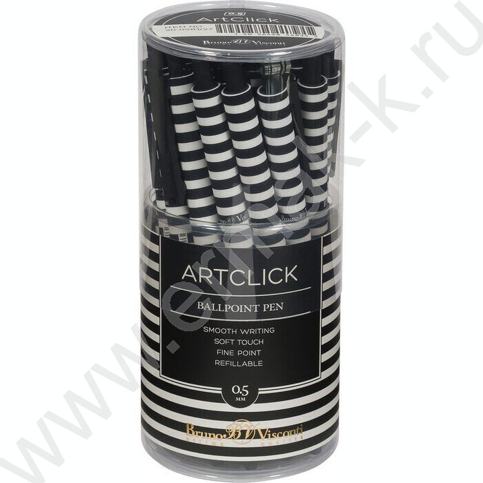 Ручка шар авт ArtClick. Полоски синяя 0,5мм | Фото 4