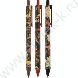 Ручка шар авт ArtClick. Flora.Black night синяя 0,5мм | Фото 1