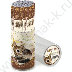 Карандаш ч/гр HB Love me.Котики приносят счастье | Фото 2