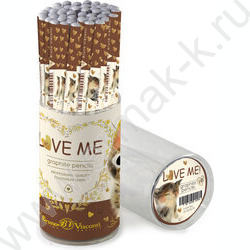 Карандаш ч/гр HB Love me.Котики.Счастье | Фото 2