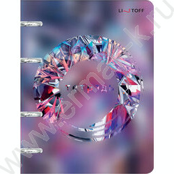 Тетрадь 100л клетка/кольца "Сияние" /пластик/ | Фото 1