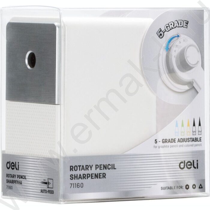 Точилка механическая 1 отверстие пластик /белая | Фото 7