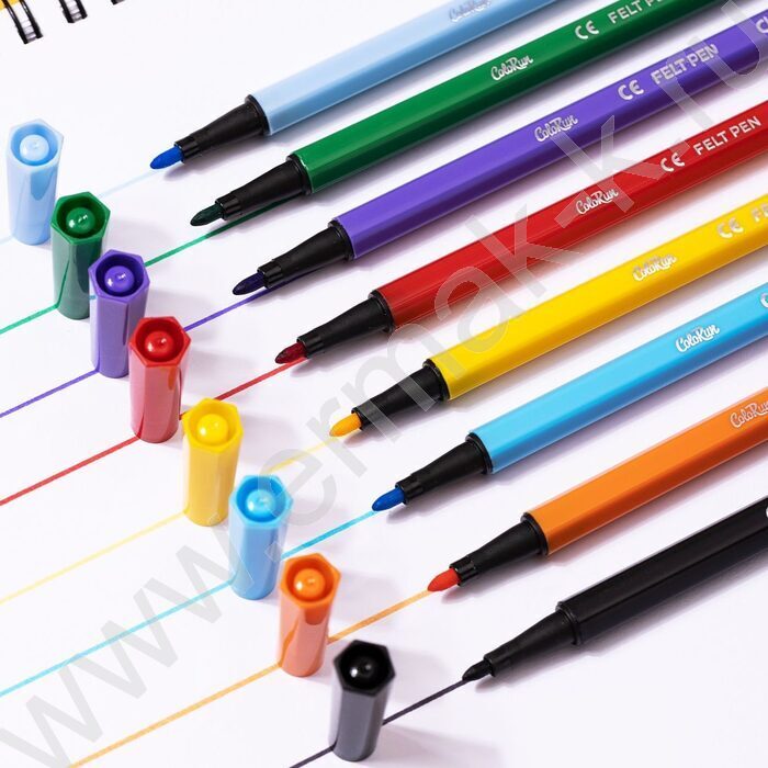 Фломастеры  12цв ColoRun /пласт. туба | Фото 2