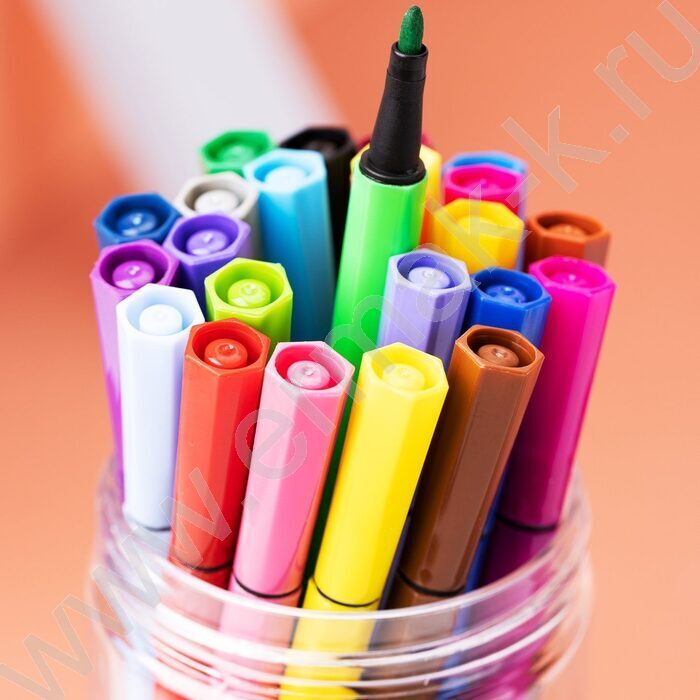 Фломастеры  24цв ColoRun /пласт. туба | Фото 3