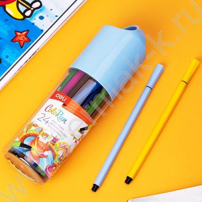 Фломастеры  24цв ColoRun /пласт. туба | Фото 8