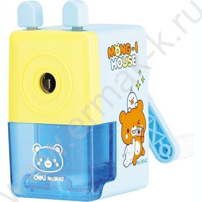 Точилка механическая 1 отверстие пластик /ассорти | Фото 1