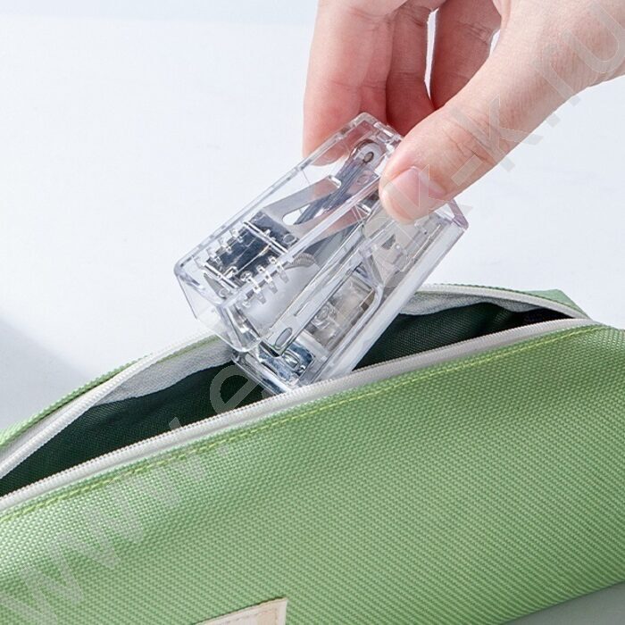 Степлер №24/6-26/6  12л пластик прозрачный /вместимость скоб-50шт. | Фото 2