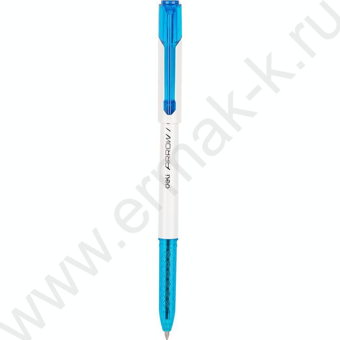 Ручка шар синяя 0,7мм Arrow /корпус - белый/голубой | Фото 1