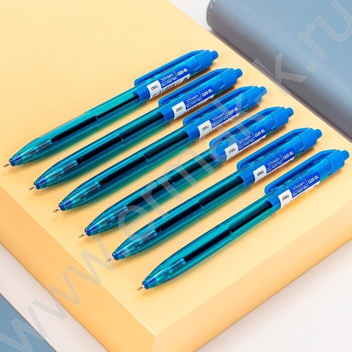 Ручка шар авт синяя 0,7мм X-tream /корпус - синий/прозрачный | Фото 8