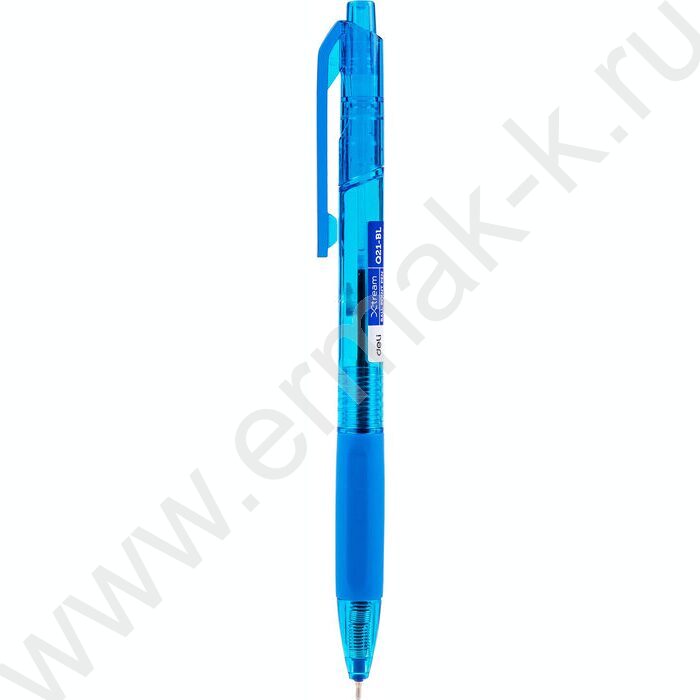Ручка шар авт синяя 0,7мм X-tream /корпус - синий/прозрачный, резин. манжета | Фото 1
