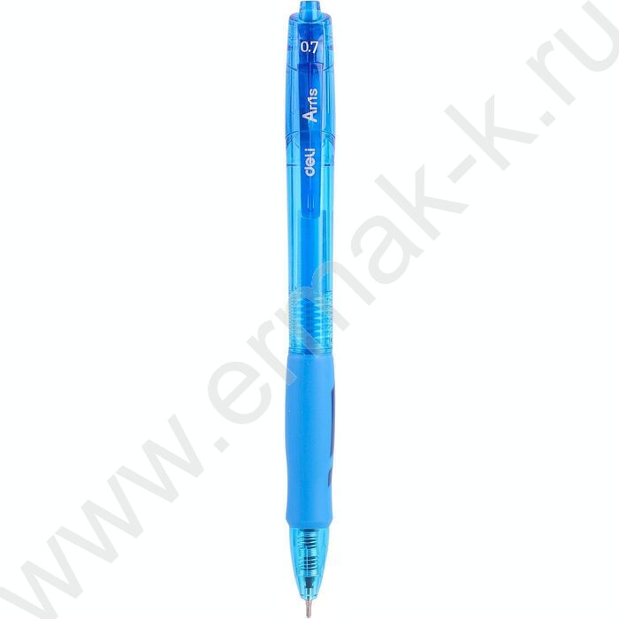 Ручка шар авт синяя 0,7мм Arris /корпус - синий, син. черн. резин. манжета | Фото 2