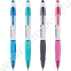 Ручка шар авт синяя 0,7мм Arris /корпус - ассорти/белый, резин. манжета | Фото 2