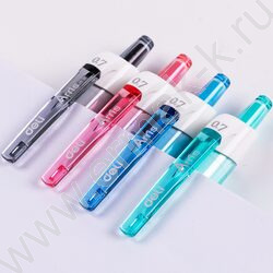 Ручка шар авт синяя 0,7мм Arris /корпус - ассорти/белый, резин. манжета | Фото 6