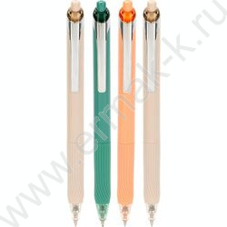 Ручка гелевая авт синяя 0,7мм  "Nusign" корпус - ассорти, резин. манжета | Фото 1