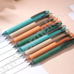 Ручка гелевая авт синяя 0,7мм  "Nusign" корпус - ассорти, резин. манжета | Фото 8