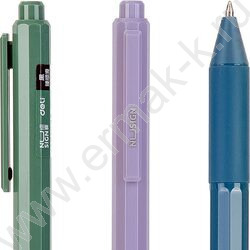 Ручка гелевая авт черная 0,5мм "Nusign" /корпус - ассорти, резин. манжета | Фото 7