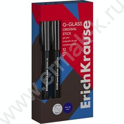 Ручка гелевая черная 0,5мм  G-Glass Stick Original | Фото 2