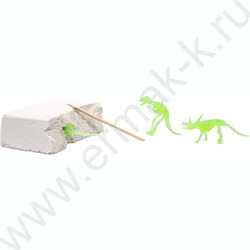 Набор д/творчества "Набор юного палеонтолога"(3 динозавра, светятся в темноте) | Фото 5