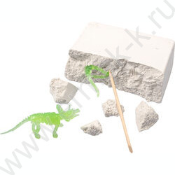 Набор д/творчества "Набор юного палеонтолога"(3 динозавра, светятся в темноте) | Фото 6
